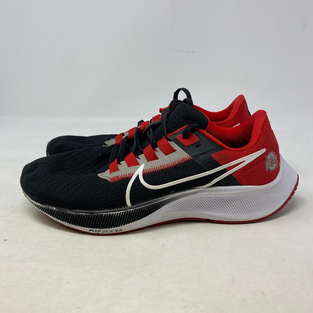 Nike Air Zoom Pegasus 38 Ohio State Buckeyes Mens Running Shoes Black DJ0837-001